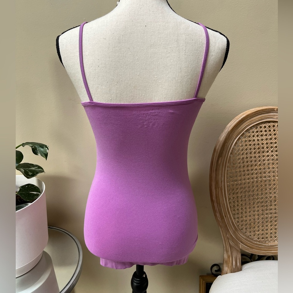 Zenana Outfitters Purple Fitted Cut Out Tank Top - Picture 4 of 5